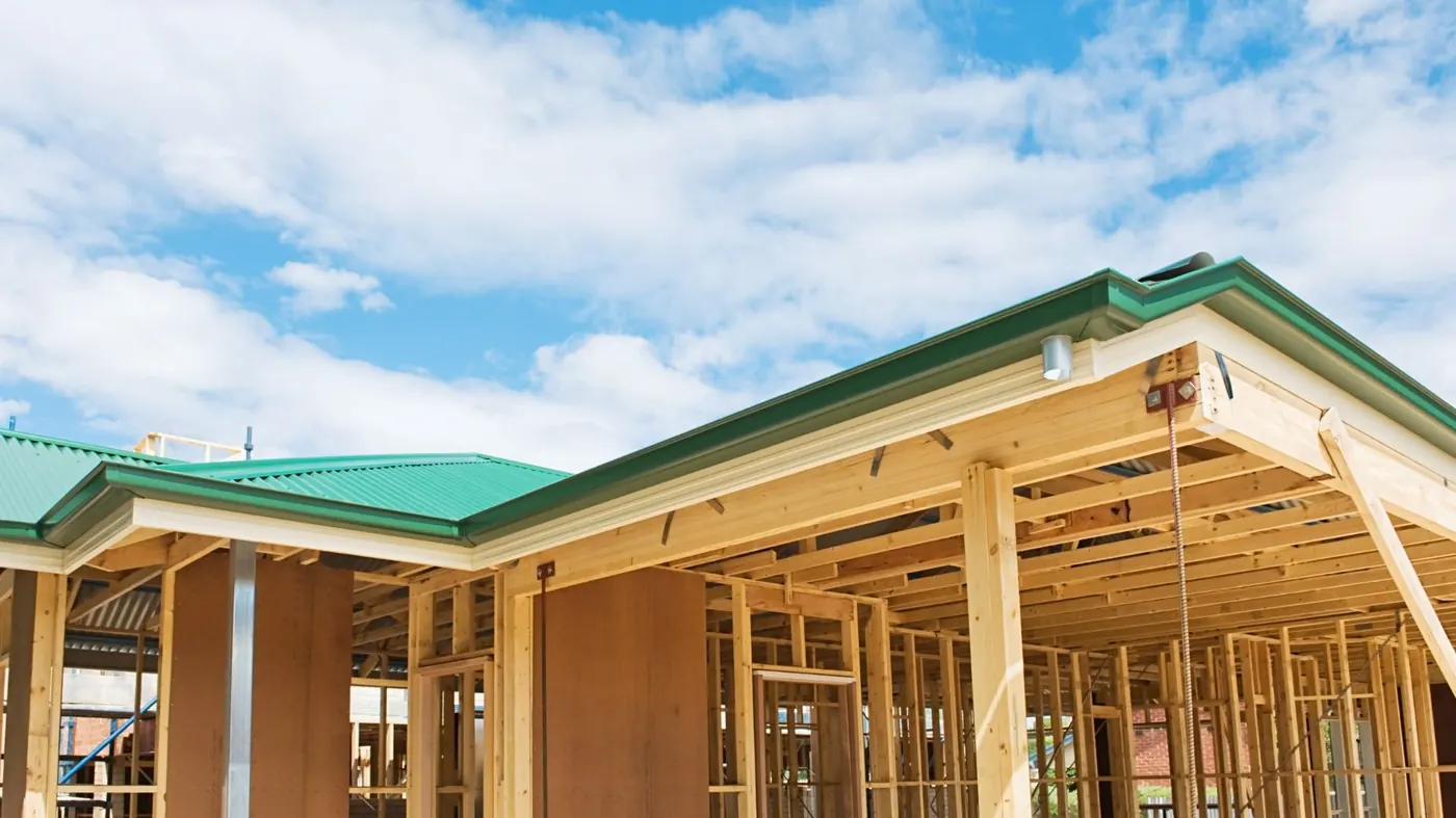 Commercial construction framing by JPK Construction near Presque Isle ME