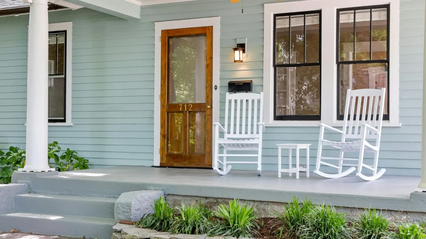 Home exterior porch renovation by JPK Construction near Presque Isle ME
